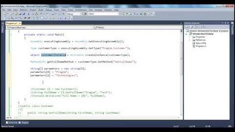 Part 55   C# Tutorial   Late binding using reflection