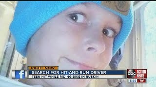 Boy on bike critically injured in hit and run