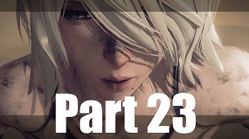 NIER Automata Gameplay Walkthrough Part 23 - Destroy Machines PS4 1080p 60fps