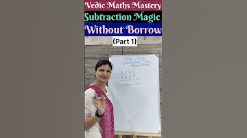 Subtraction Trick 🔥 #ytshorts #maths #mathstricks#tricks #subtraction#education #vedicmathsmastery