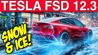 Can Tesla FSD V12.3 Handle Snow and Ice?