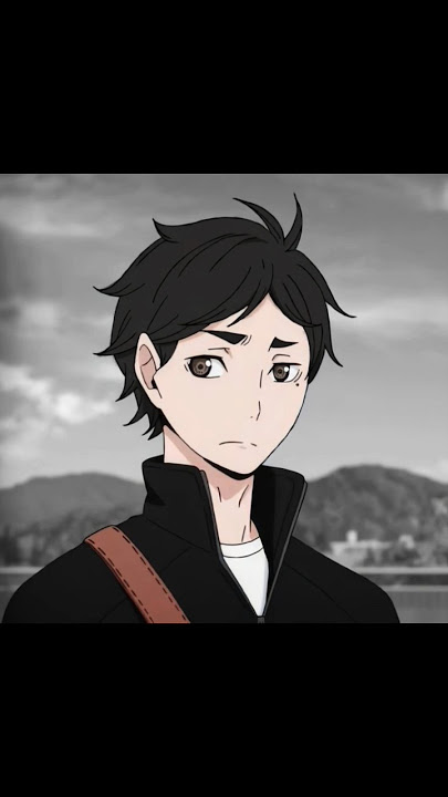 Sugawara koshi in black hair ✨🥰 #haikyuu #sugawara #art #anime #trend