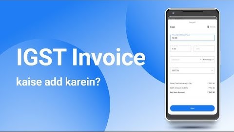 How to create IGST Invoice | Billing, Inventory & Payments | Stock Management |
