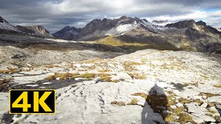 Limestone pavement of Tsanfleuron in the Swiss Alps