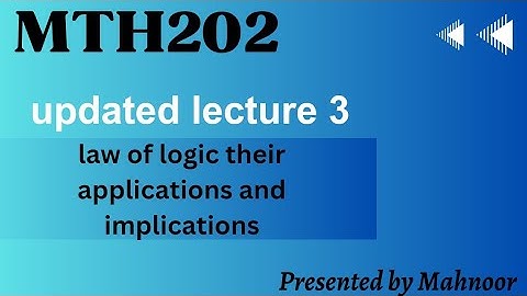 mth202 short  lecture 3 | vu updated short lecture 2024 | by Mahnoor