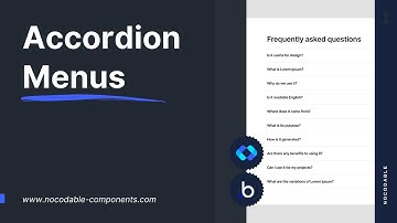 How to make an accordion menu FAQ in Bubble.io ? | Bubble.io tutorials