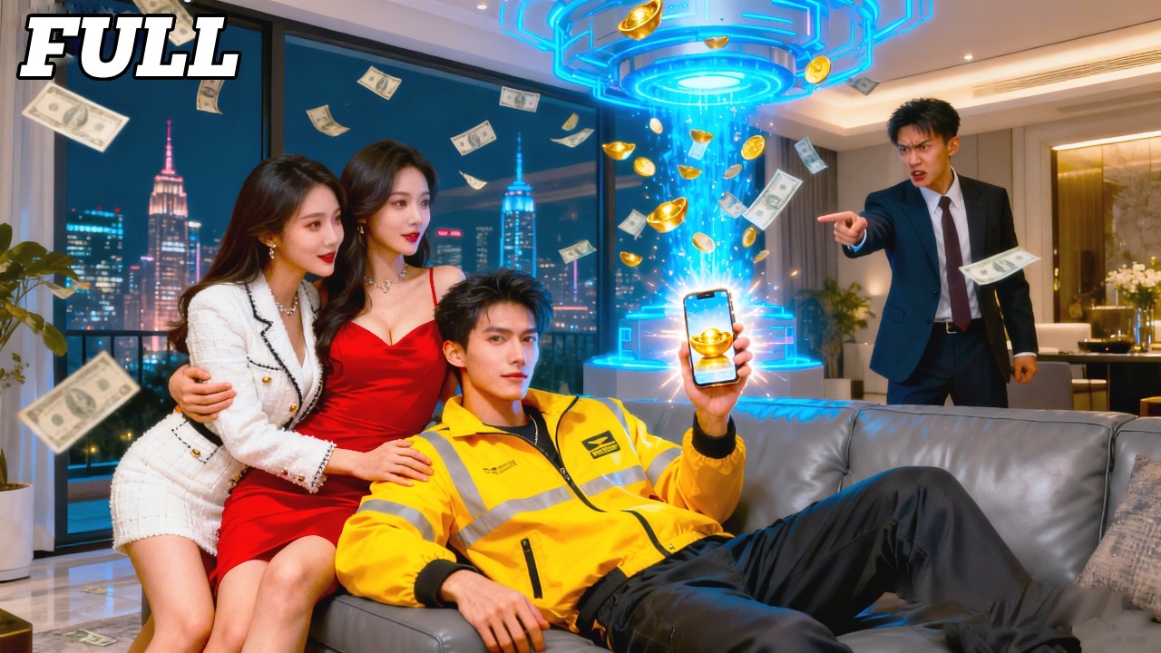 عامل توصيل يحصل على هاتف سحري: ما يمرره يحصل عليه—يفوز بكل شيء وهو مستلقٍ!