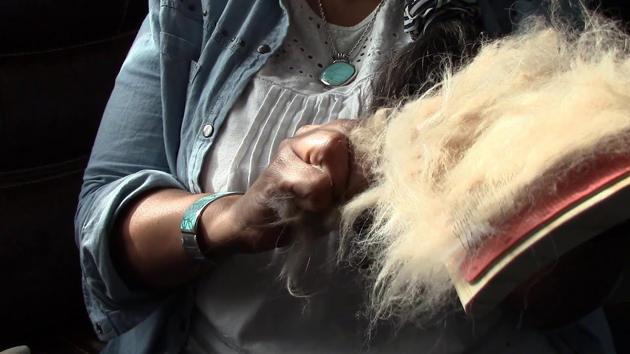 How to Hand Pick and Hand Card Alpaca Fiber  Wool for Spinning