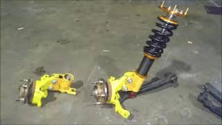 Driftdore VN Commodore V6 manual Drift Car Build using S13 Coilovers front and rear,