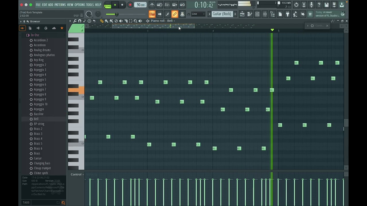 FL Studio (Bell Melody Test)