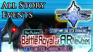 Sword Art Online: Memory Defrag - All AR Ranking Story Events