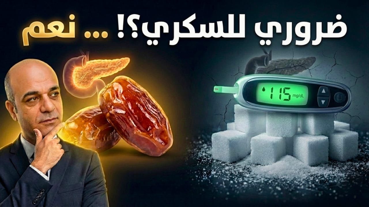 التمر رغم أنه يرفع السكر! لماذا يجب على مريض السكري أن يتناوله؟لأن فيه سرّ التحرر من السكر المُدمّر!