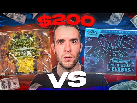 $200 Yugioh Vs $200 Pokemon Boxes (WHICH IS BETTER?) - YouTube