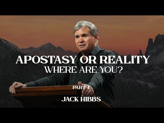 Apostasy or Reality: Where Are You? - Part 4 (Hebrews 10:32-39) class=
