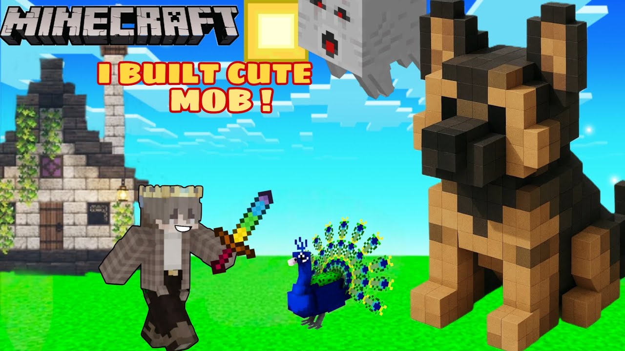 I BUILT CUTE MOB IN MINECRAFT 😎#minecraft #video #building #viral - YouTube
