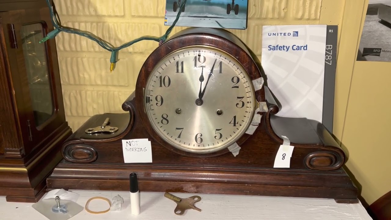 HAC Westminster Chime Mantle Clock Chimes 12 AM YouTube