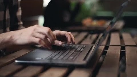 Man Typing On Laptop Stock Video