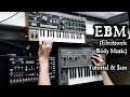 Ebm electronic body music tutorial and performance elektron analog four roland sh101 microkorg
