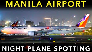 MANILA AIRPORT  Landing & Takeoff | Night PLANE SPOTTING
