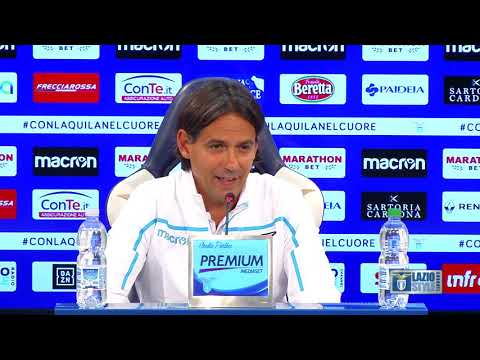 La conferenza stampa di mister Inzaghi alla vigilia di Lazio-Genoa