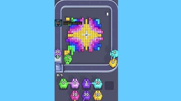 Pixel Flow Level 137. Walkthrough Gameplay