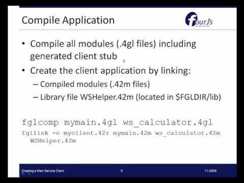 Creating a GWS client application