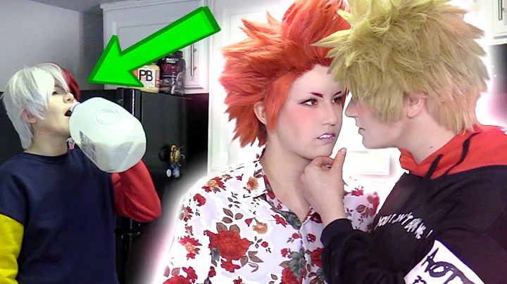 Baking the MANLIEST Cake [KiriBaku + Todo] My Hero Academia Cosplay