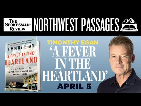 Timothy Egan In Conversation about his New Hardcover ~ A