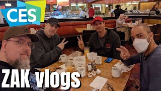 ZAK vlogs CES 2022 - breakfast w/ @DaPoets @DigitalSlang & @MYTECHREVIEW #CES2022