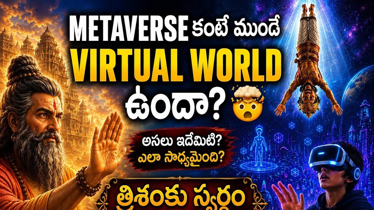 Metaverse కంటే ముందే Virtual World ఉందా? 🤯 | త్రిశంకు స్వర్గం #kalachakramithrulucheppinakadhalu