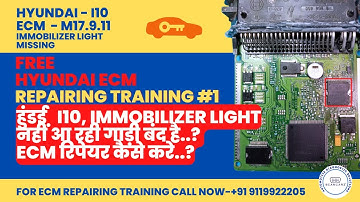Hyundai I10 ECM Repair Training Free | IMMO Off | Keffico M17.9.11 | I20 | VERNA | EON | SCANCARZ
