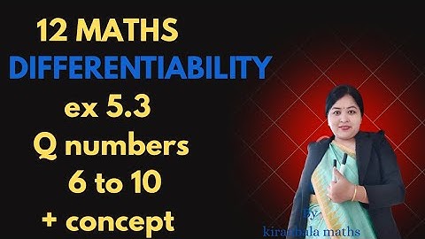 EX 5.3 CLASS 12 MATHS | FULLCONCEPT