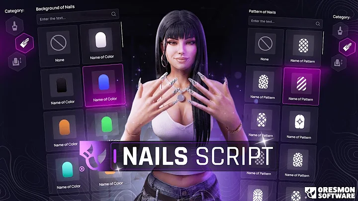FiveM Nail Studio Script (36 Colors, 4 Types, 11 Patterns) | 0R-Nails + Custom Map