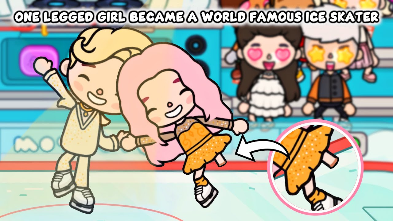 One Legged Girl Became a World Famous Ice Skater ❄️⛸️💔 | Toca Boca Life Story