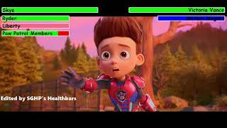 PAW Patrol: The Mighty Movie (2023) Final Battle with healthbars