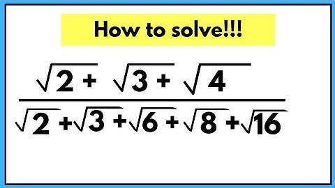 A Nice Radical Problem | Simplify Radical Expression | Olympiad Math | 
