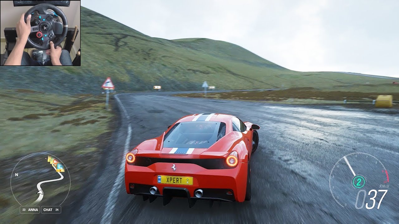 Ferrari 458 Speciale Forza Horizon 4 Logitech G29 Gameplay Youtube