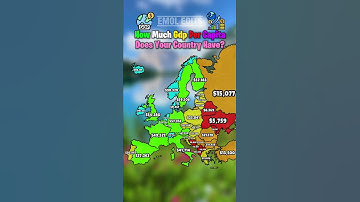 How Much Gdp Per Capita Does Your Country Have? #europe #mapping #map #geography
