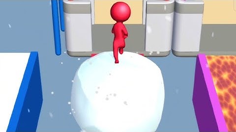 Snow Race Noob vs Pro vs Hacker Snow Ball Race Gameplay Very Funny Games