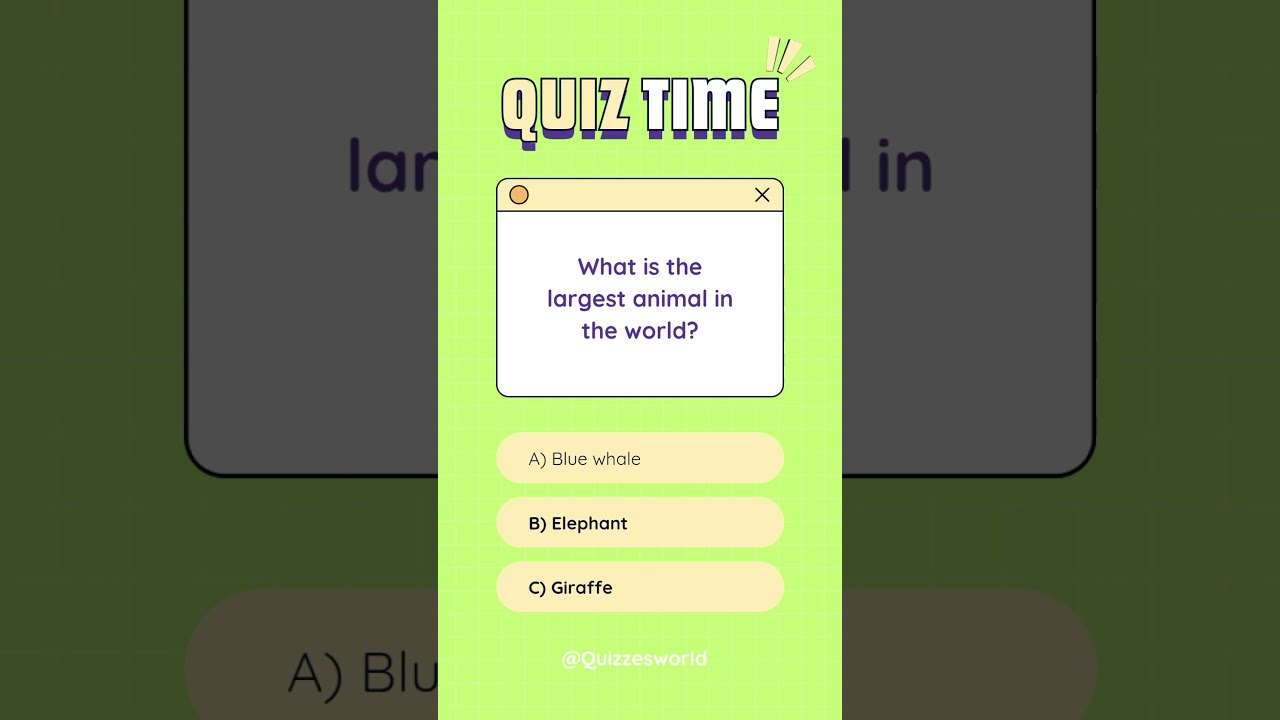 What is the largest animal in the world?  #quizess #astronomy #facts #quiztime #quize #trivia #space
