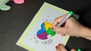 Poster design on world autism awareness day autism awareness day drawing