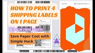 Print 4 Daraz Shipping Labels on 1 Page | Save Paper Cost with 1 Step | Useful Tips Daraz Sellers