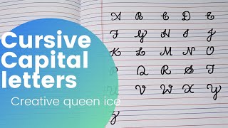 Request video🎥🤗❤/Cursive writing Capital letters 🤩/A to Z