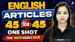 SSC CGL 2026 | SSC CGL English Classes | Arcticles One Shot | Day 6 | SSC CGL English By Bharti Mam