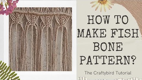 How to make a fish bone pattern?