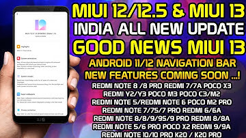MIUI 12/12.5/13 INDIA 😍 INDIA ALL NEW UPDATE MIUI 12.0.5.0 TO MIUI 12.5 & MIUI 13 WITH NEW FEATURES