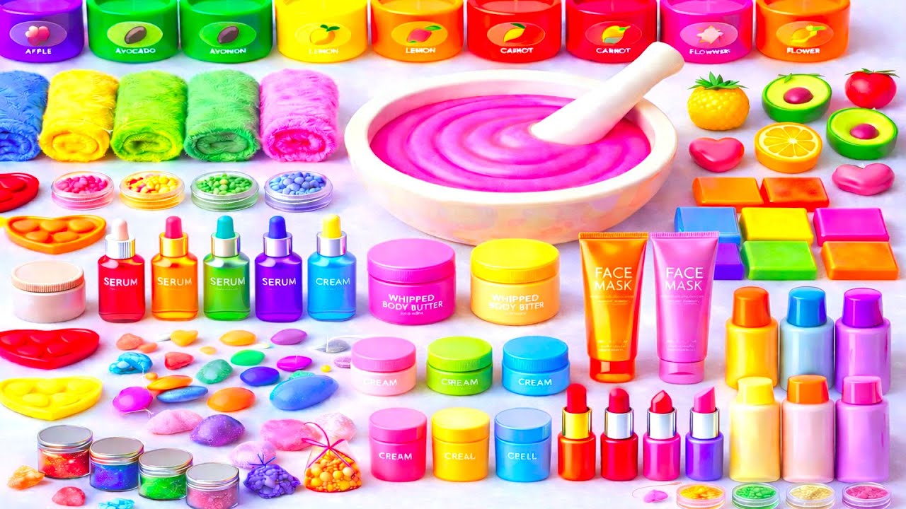 Oddly Satisfying Slime ASMR | Makeup, Cosmetics & Toothpaste Mixing