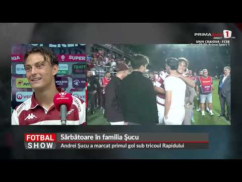 INTERVIU. Şucu jr., euforic după primul gol la Rapid: „Nu ştiu unde merg, dar sigur nu acasă”