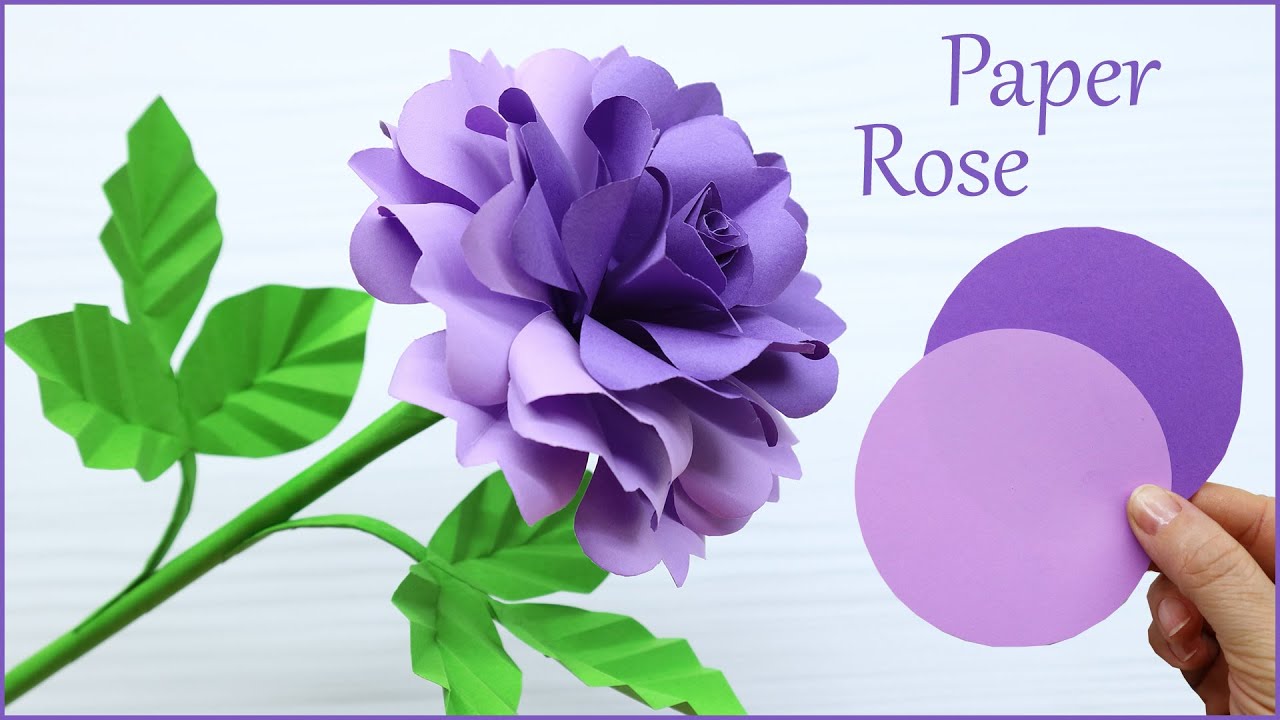 🌹Paper Rose DIY 🌹 Flower Making with Paper