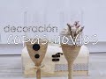 DIY: COMO DECORAR COPAS PARA LA BODA DE UNOS AMIGOS | ELEANDECO